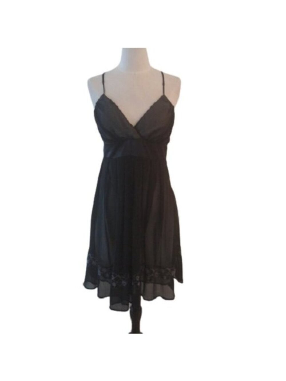 Mystic Black Midi Social Dress, Size Large